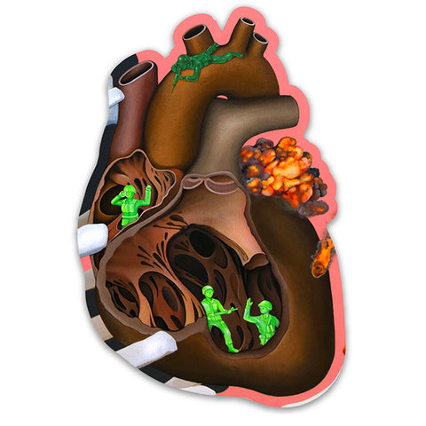 War on Heart - Sticker