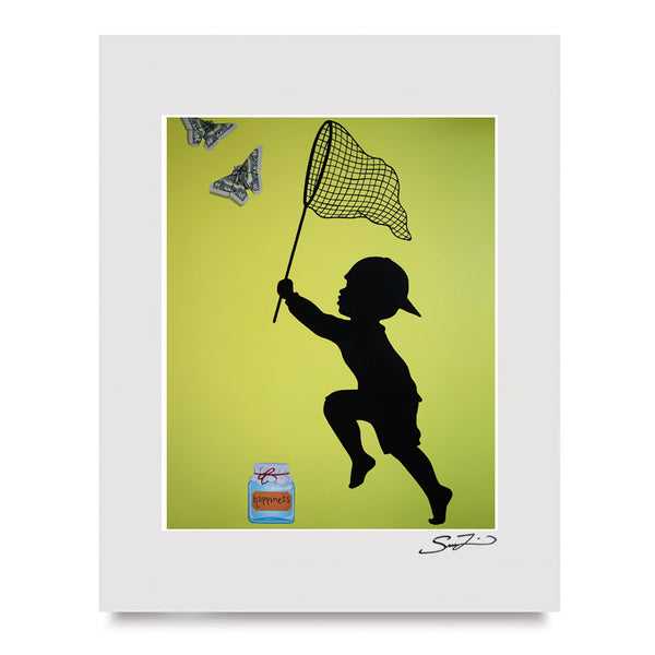 The Pursuit / Lime - Mini Print