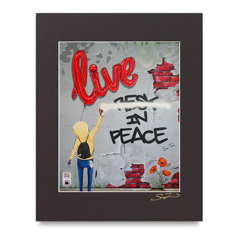 Live In Peace - Mini Print