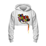 World Is Yours - Crop Hoodie (Gray)